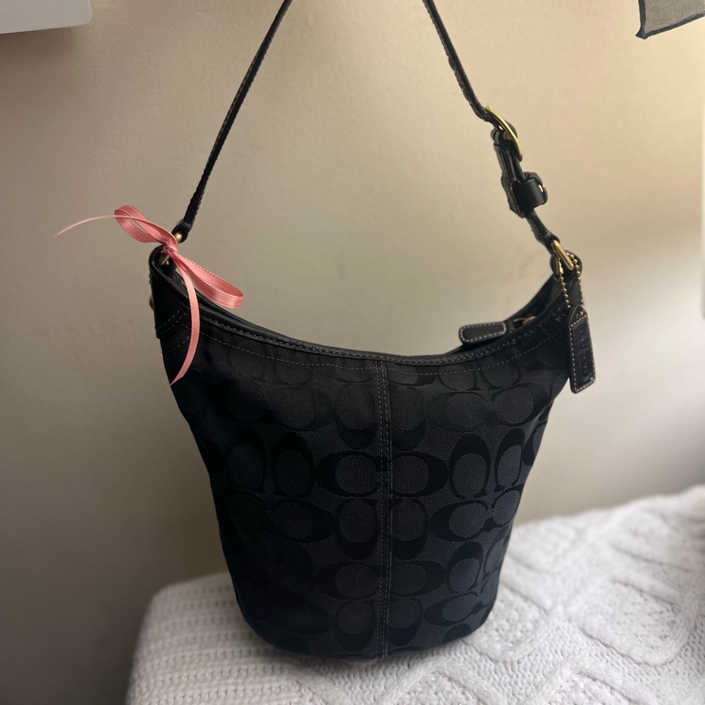 Coach Black Mini Shoulder Bucket Bag 🖤 - Picture 5 of 14